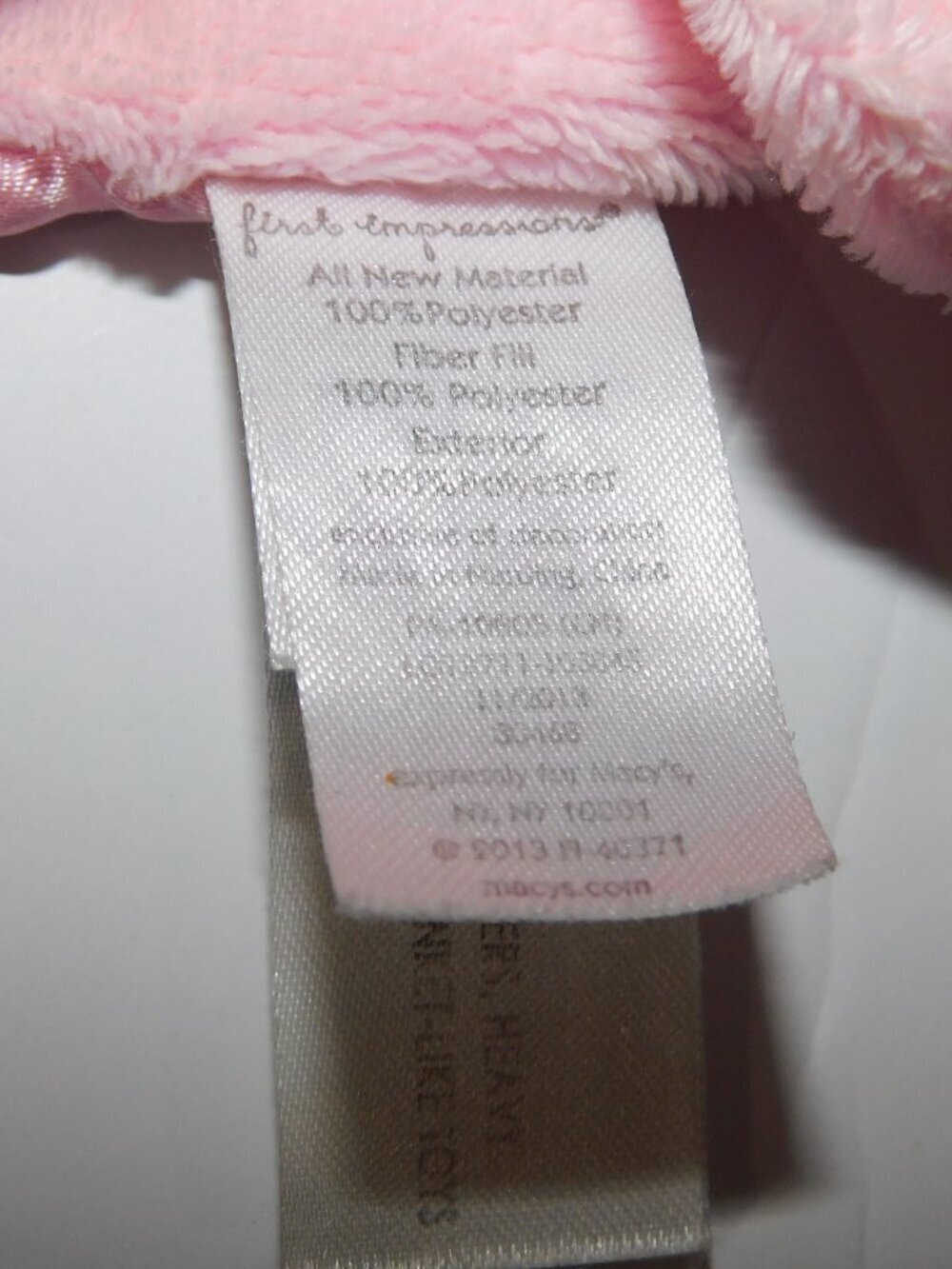 First Impressions Pink Green Floral Teddy Bear Security blanket Baby Lovey nunu - Picture 4 of 6